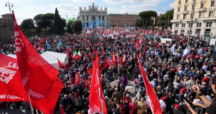Italija: Veliki antifašistički protesti u Rimu