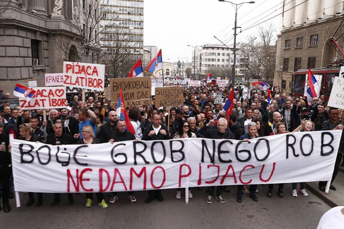 Pijačni prodavci blokadom Beograda sprečili fiskalizaciju